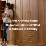 Carina Kitchens & Bedrooms: Mirrored Fitted Wardrobes in Formby
